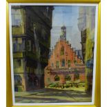 Caroline M Baker (flourished 1921-1951) Old Frankfurt Oil-on-canvas, signed, titled and dated