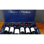 The Vintners selection boxed set of six wines to include Châteauneuf-du-Pape and Montagne Saint-