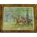 Jack Orr (1880-1961) Summer Cantor Oil-on-board, signed, in a glazed ornate giltwood frame, 58 x