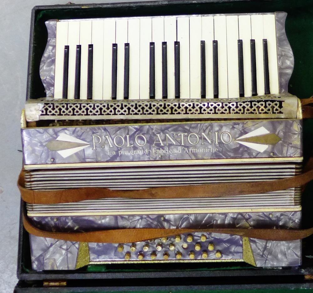 Paolo Antonio accordion in a fitted case