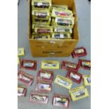 A large collection of Yesteryear and Matchbox model cars and vehicles, circa 1970 & 1980, all