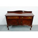 A mahogany ledgeback sideboard, 102 x 138cm