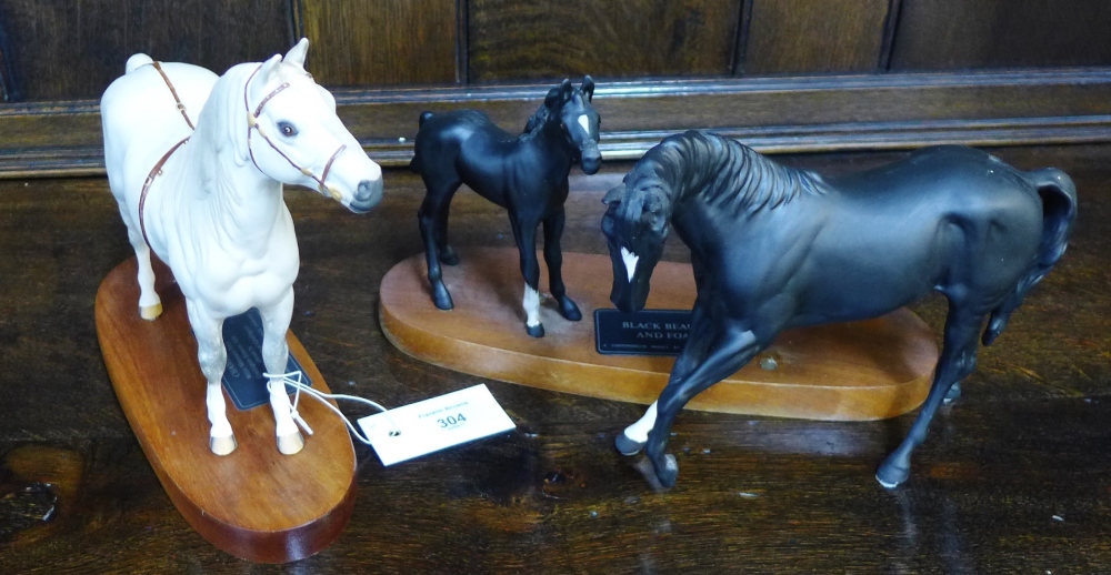 A Beswick connoisseur model of 'Champion' Welsh Mountain Pony, together with a Beswick connoisseur