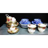 A mixed lot to include a four place Royal Albert 'Old Country Roses' tea set, together with two