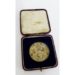 George V Scottish Beekeepers Association silver presentation medal, awarded to J Hunt for Most