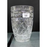 A Waterford crystal vase, 20cm high