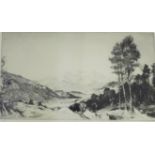 John MacDonald Aiken (1880-1961) RSA, ARE 'Loch Nagar' Etching, signed in pencil, numbered 19/50,