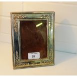 A modern Sheffield silver framed photograph frame, 18 x 14cm