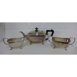 An Epns three piece teaset, (3)