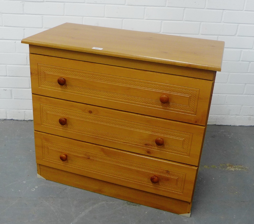 A contemporary chest of drawers, 70 x 76cm