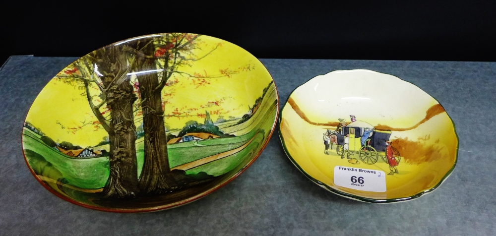 Two Royal Doulton series ware bowls, largest 19cm diameter