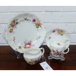 A quantity of Royal Crown Derby 'Derby Posies' tea wares to include eight cups, eight saucers, eight