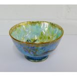 Daisy Makeig-Jones for Wedgwood, pale blue lustre bowl with dragon pattern to the exterior and a