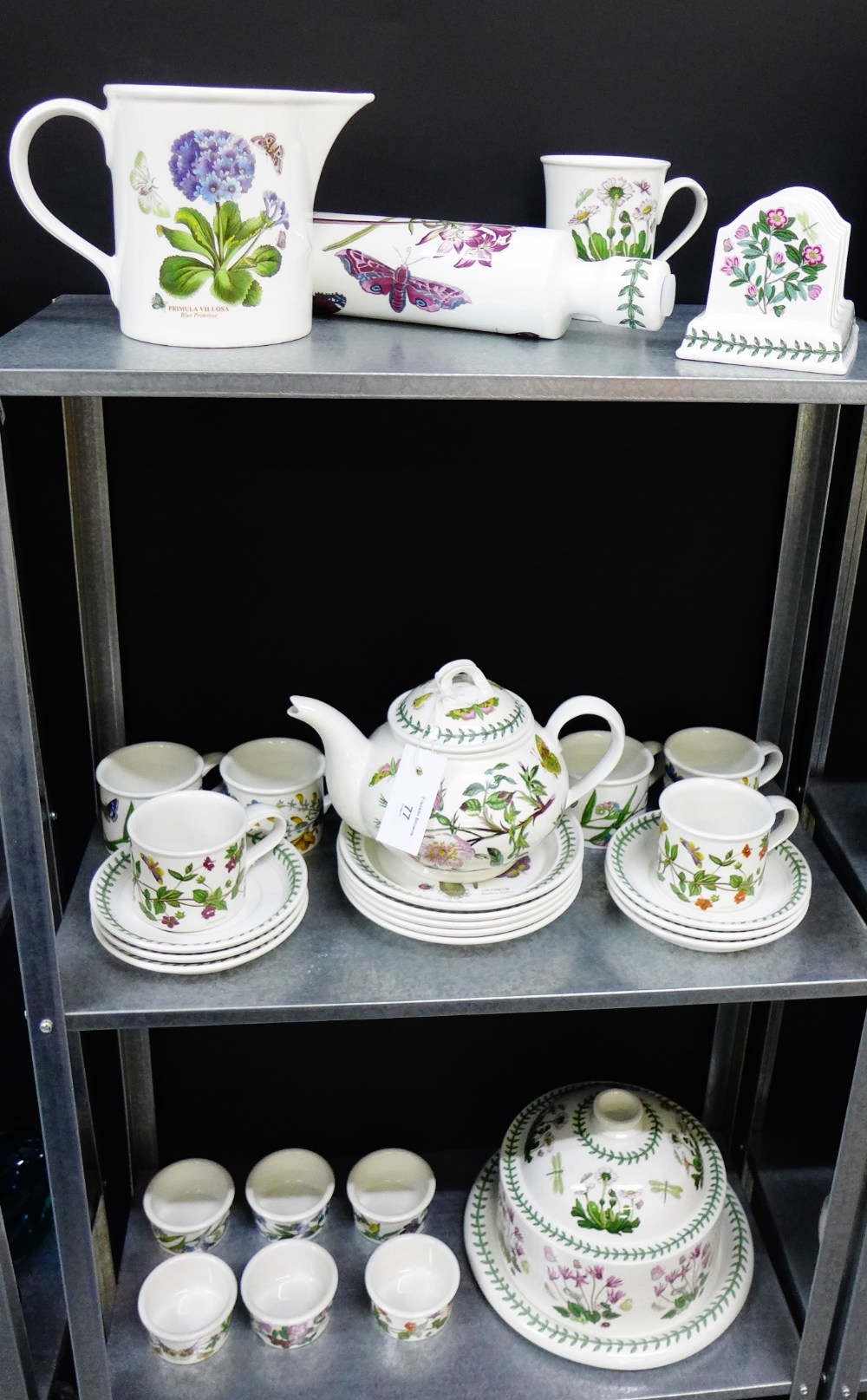 A quantity of Portmeirion 'Botanic Garden' table wares to include a jug, rolling pin, toast rack,