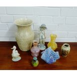 A mixed lot to include a Royal Doulton series ware pepper pot, a Nao figure and a Nao Goose,