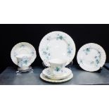 A Royal Albert Inspiration patterned china table wares to include six dinner plates, seven side