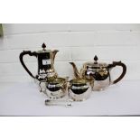 A four piece Epns tea and coffee set (4)