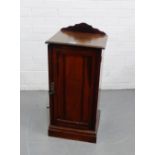 A ledgeback mahogany bedside cupboard, 60 x 37cm