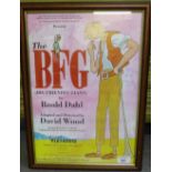 The BFG by Ronald Dahl, Edinburgh Playhouse Promotional Poster, framed and signed in ink by many