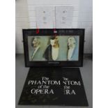 A collection of 'Phantom of the Opera' Edinburgh Playhouse memorabilia, to include a cast signed