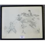 William Orpen RHA (1878-1931) 'The Yacht Race' Photogravure, signed and inscribed in pencil, in a