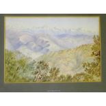 Col.Anthouwisz 'Himalayan / North African Landscape' Watercolour, inscribed 'Landsdowne' on the