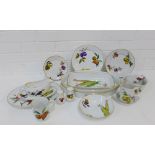 An extensive Royal Worcester 'Evesham' patterned dinner service comprising twelve dinner plates,