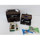 A Bell & Howell model 356 auto load super 8 projector etc.