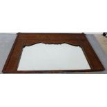 A large Eastern carved wooden framed mirror, 232 x 154cm