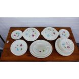 T & G Green & Co Ltd, retro Epicure dinner set comprising six dinner plates, six soup bowls, six