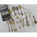 A quantity of Epns flatwares to include salad servers, table spoons, teaspoons and forks etc (a lot)