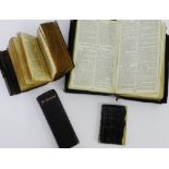 Three miniature Bible's to include 'The Palm's of David', dated 1802, 'The New Testament', 1897, The