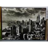 A contemporary black and white photographic print of Manhattan, New York, 1931, 96 x 128cm