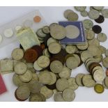 A collection of UK and World coins, to include pre-decimal and later examples etc., (a lot)
