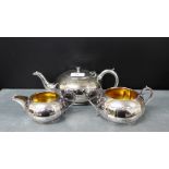 An Epns three piece teaset, (3)