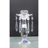 A Villeroy and Boch crystal table lustre, 22cm high