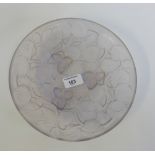 Arrers, French moulded glass plate with floral pattern,