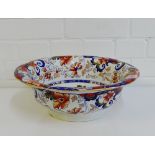 A Staffordshire Amhurst 'Japan' patterned basin, 36cm diameter