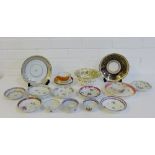 Various 18th and 19th century tea bowls, saucers and dishes etc., (19)