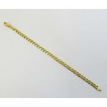 9 carat gold curb link bracelet