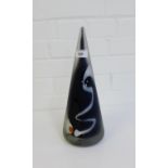 Adam Aaronson contemporary glass sculpture, with etched signature mark to the base, 36cm high