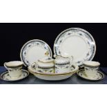 Minton 'Grasmere' patterned china table wares to include eleven dinner plates, ten side plates,