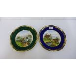 Two Spode bone china 'Game Bird's' patterned plates, to include Pintail and Snipe, 24cm diameter, (