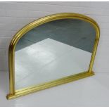 Gilt framed over mantle mirror, 84 x 115cm