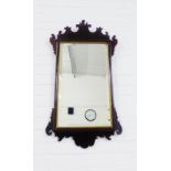 A Georgian style mahogany framed wall mirror, 93cm