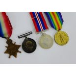A group of WWI medals awarded to 46902 Spr R. Dick, R.E to include Victory, British War and 1914 -