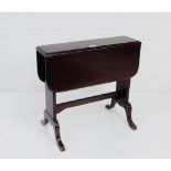 A small mahogany drop leaf table, 58 x 62cm