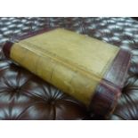 Large Leather Bound Journal Containing Approximately 1200 Original Copyright Receipts of Books