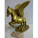 Brass Pegasus Statue, Stands 23" to the Highest Point