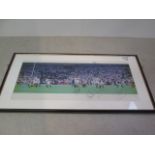 Framed & Glazed Picture of England's 2003 World Cup Rugby Team Winning Against Australia.